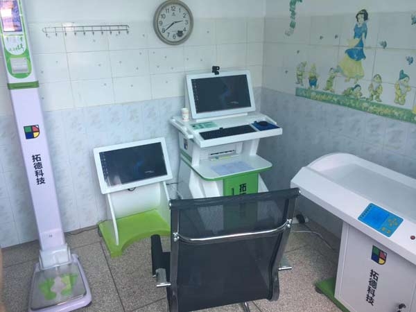 拓德科技TD系列兒童體檢系統工作站安裝培訓完畢